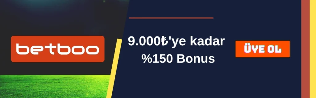 betboo yüzde 150 bonus