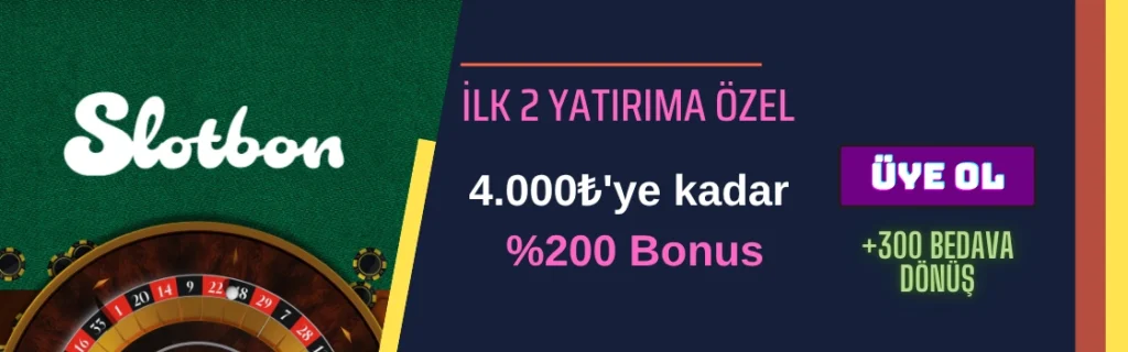 Slotbon hoşgeldin bonus