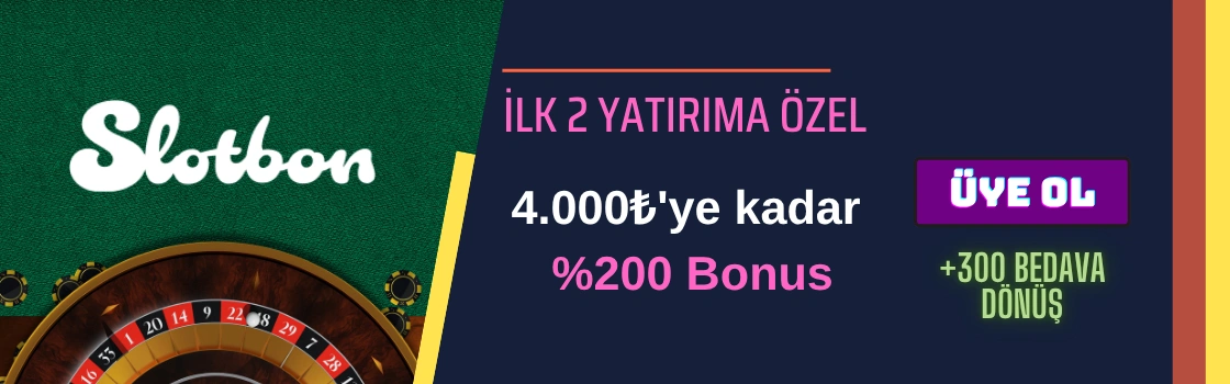 Slotbon hoşgeldin bonus